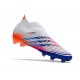 Adidas Predator Edge+ FG Scarpa Bianco Giallo Solare Blu Power