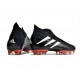Adidas Predator Edge+ FG Scarpa Nero Bianco Rosso