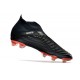 Adidas Predator Edge+ FG Scarpa Nero Bianco Rosso