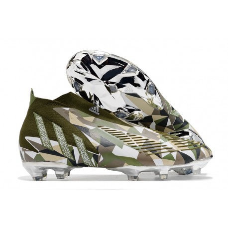 Adidas Predator Edge+ FG Scarpa Verde Argento