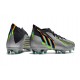 Scarpe Adidas Predator Edge.1 FG Argento Metallico Nero Core Giallo Solare