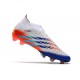 Scarpe Adidas Predator Edge.1 FG Bianco Giallo Solare Blu Power