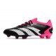 Scarpe adidas Predator Accuarcy.1 L FG Nero Core Bianco Rosa Shock Team