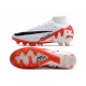 Scarpe Nike Zoom Mercurial Superfly 9 Elite AG Bianco Cremisi Vivace Nero