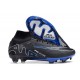Scarpe Nike Zoom Mercurial Superfly 9 Elite AG Nero Cromo Hyper Royal