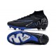 Scarpe Nike Zoom Mercurial Superfly 9 Elite AG Nero Cromo Hyper Royal