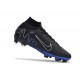Scarpe Nike Zoom Mercurial Superfly 9 Elite AG Nero Cromo Hyper Royal
