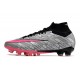 Scarpe Nike Zoom Mercurial Superfly 9 Elite AG Rosa Argento Nero