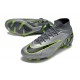 Nike Zoom Mercurial Superfly IX Elite FG Uomo Grigio Nero Verde