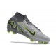 Nike Zoom Mercurial Superfly IX Elite FG Uomo Grigio Nero Verde