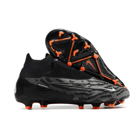 Nike Gripknit Phantom GX Elite DF FG Nero Summit Bianco Grigio Fumo Scuro