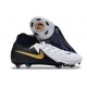 Nike Phantom Luna 2 Elite FG Nuovo Bianco Nero Oro Metallizzato