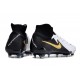 Nike Phantom Luna 2 Elite FG Nuovo Bianco Nero Oro Metallizzato