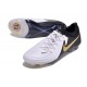 Scarpe Nike Phantom GX II Elite FG Bianco Nero Oro Metallizzato