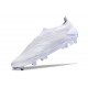 Scarpe da Calcio adidas Predator Elite Laceless FG Bianco Argento Met