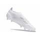 Scarpe da Calcio adidas Predator Elite Laceless FG Bianco Argento Met
