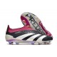 Scarpe da Calcio adidas Predator Elite Laceless FG Nero Bianco Viola