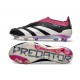 Scarpe da Calcio adidas Predator Elite Laceless FG Nero Bianco Viola