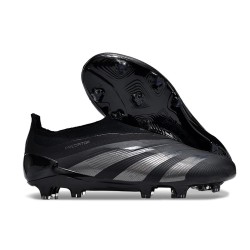 Scarpe da Calcio adidas Predator Elite Laceless FG Nero Core