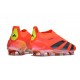Scarpe da Calcio adidas Predator Elite Laceless FG Rosso Negro Giallo