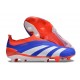 Scarpe da Calcio adidas Predator Elite Laceless FG Blu Bianco Rosso
