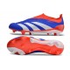 Scarpe da Calcio adidas Predator Elite Laceless FG Blu Bianco Rosso