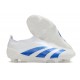 Scarpe da Calcio adidas Predator Elite Laceless FG Bianco Blu