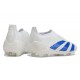 Scarpe da Calcio adidas Predator Elite Laceless FG Bianco Blu