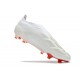 Scarpe da Calcio adidas Predator Elite Laceless FG Bianco Rosso