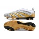 Scarpe da Calcio adidas Predator Elite Laceless FG Oro Bianco Grigio