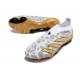 Scarpe da Calcio adidas Predator Elite Laceless FG Oro Bianco Grigio