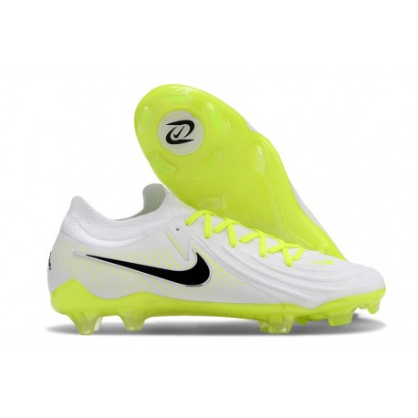 Scarpe Nike Phantom GX II Elite FG Bianco Nero Giallo