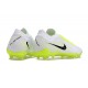 Scarpe Nike Phantom GX II Elite FG Bianco Nero Giallo