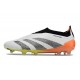 Scarpe da Calcio adidas Predator Elite Laceless FG Bianco Nero Arancione