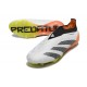 Scarpe da Calcio adidas Predator Elite Laceless FG Bianco Nero Arancione