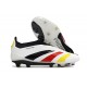 Scarpe da Calcio adidas Predator Elite Laceless FG Bianco Nero Rosso Giallo