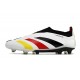 Scarpe da Calcio adidas Predator Elite Laceless FG Bianco Nero Rosso Giallo