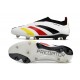 Scarpe da Calcio adidas Predator Elite Laceless FG Bianco Nero Rosso Giallo