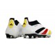 Scarpe da Calcio adidas Predator Elite Laceless FG Bianco Nero Rosso Giallo
