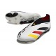 Scarpe da Calcio adidas Predator Elite Laceless FG Bianco Nero Rosso Giallo