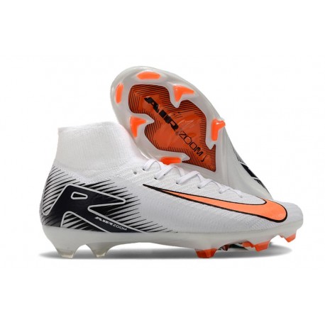 Nike Zoom Mercurial Superfly 10 Elite FG Bianco Arancio