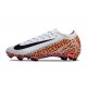 Scarpe da Calcio Nike Mercurial Vapor XVI Elite FG Bianco Nero Arancio