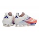 Scarpe da Calcio Adidas F50+ LL FG Ftwr Bianco Rosso Solare Blu Lucido