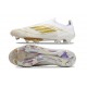 Scarpe da Calcio Adidas F50+ LL FG Ftwr Bianco Oro Met Ftwr Bianco