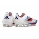 Scarpe da Calcio Adidas F50+ LL FG Ftwr Bianco Rosso Solare Blu Lucido