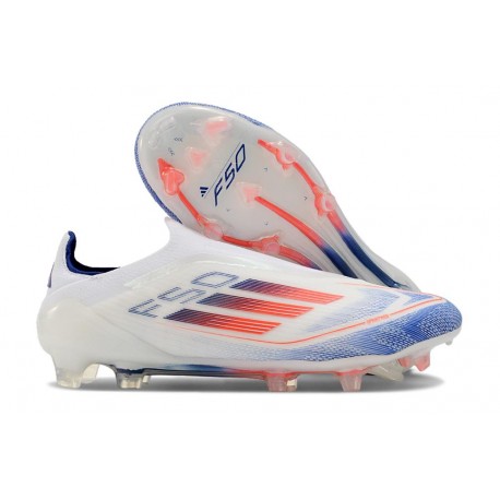 adidas F50 Elite LL FG Nuovo Ftwr Bianco Rosso Solare Blu Lucido