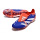 adidas Predator 24 Elite Tongue FG Blu Bianco Rosso