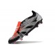 adidas Predator Elite Foldover Tongue FG Nero Argento Rosso