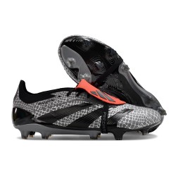 adidas Predator Elite Foldover Tongue FG Nero Grigio Rosso