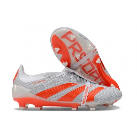 adidas Predator Elite Foldover Tongue FG Grigio Rosso